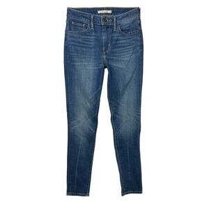 Levi’s 721 High Rise Skinny Stretch Denim Jeans Dark Wash Womens 26